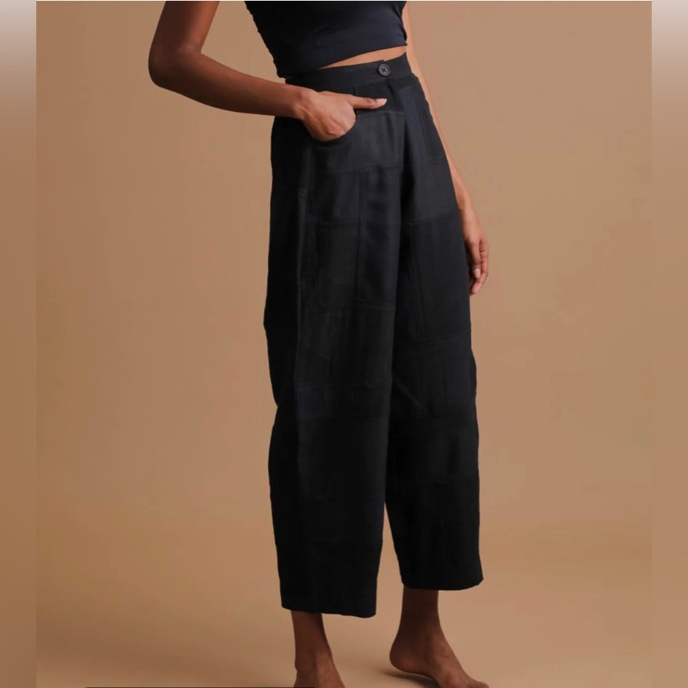 Turn Black Patchwork Pant - image 2